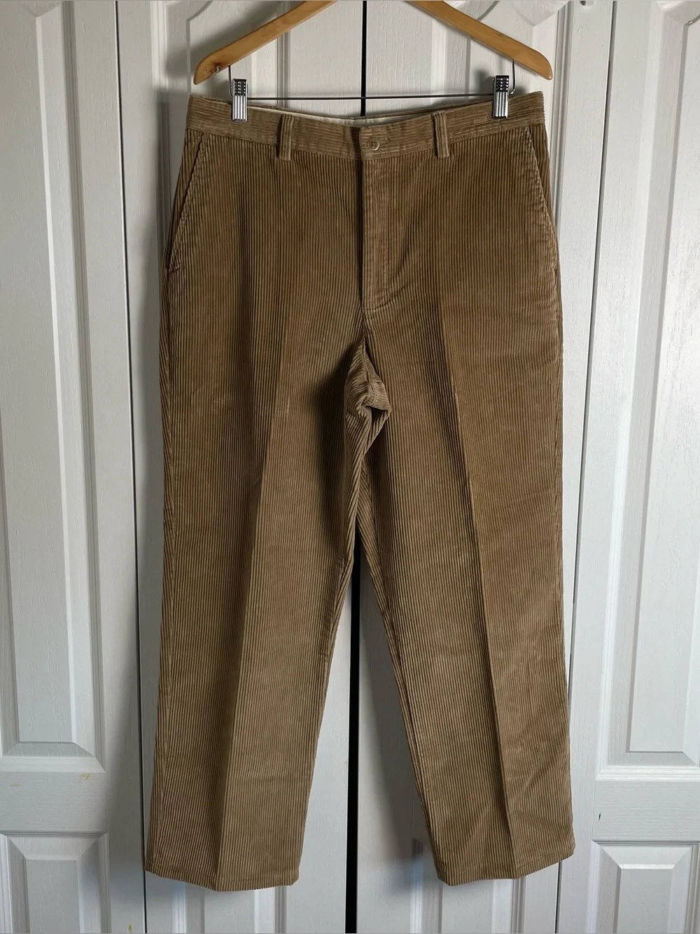 Savane Corduroy Pants Men’s 34x32 Brown Pecan Straight Relaxed Casual Preppy